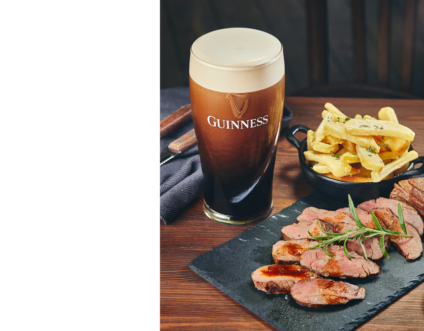 GUINNESS WITH FOOD